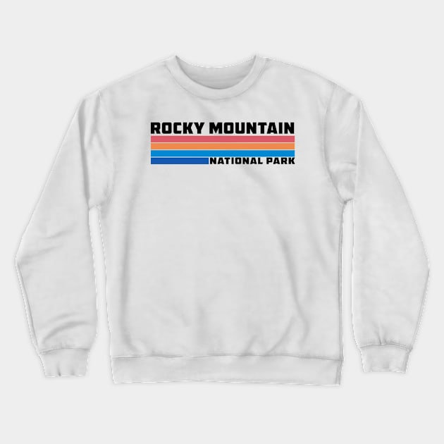 Rocky Mountain National Park Colorado Crewneck Sweatshirt by TravelTime